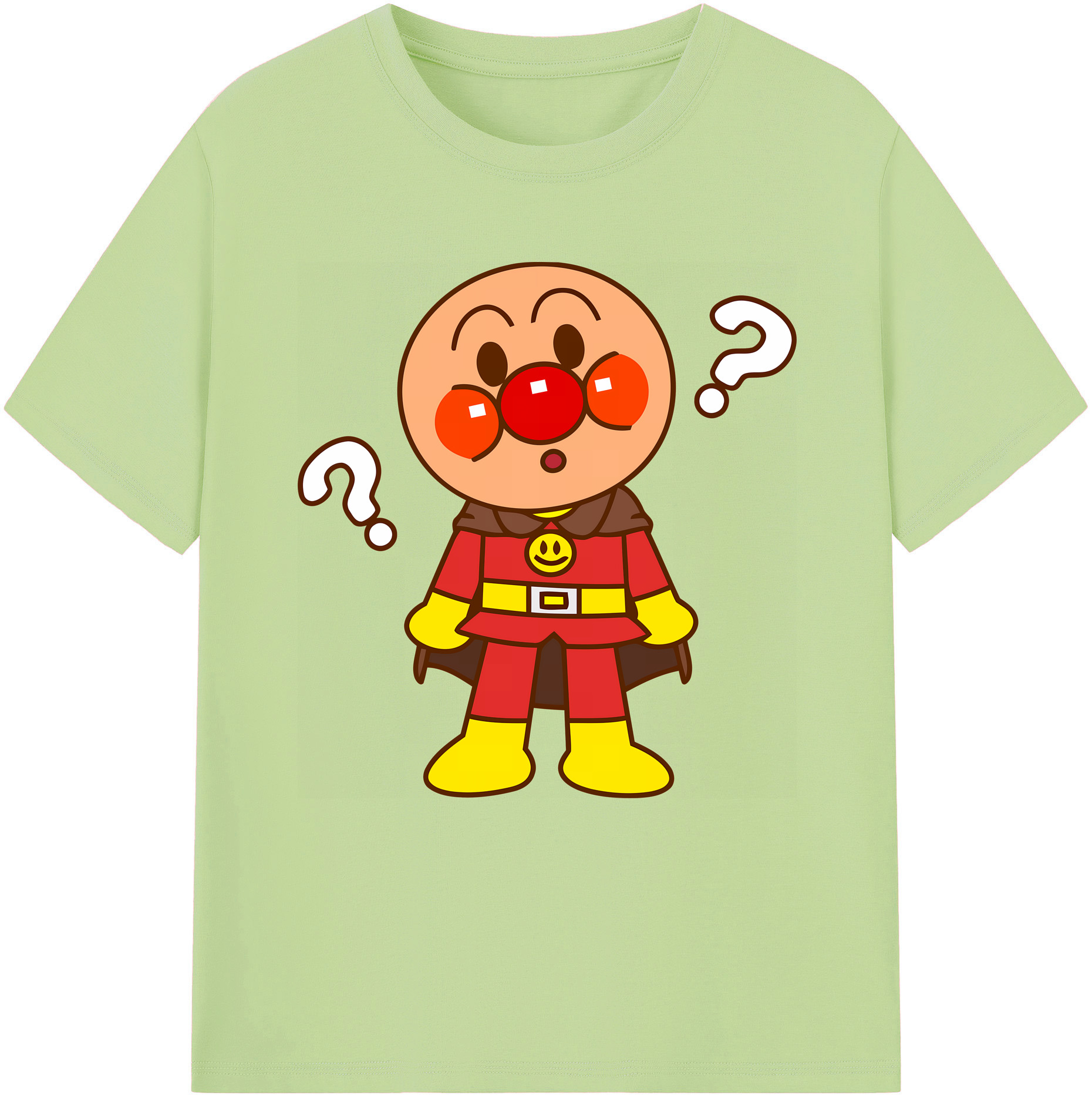 （画像用） アンパンマン Anpanman 綿100％半袖Tシャツ（フロントプリント）